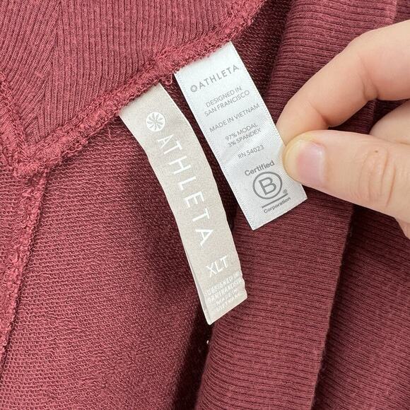 Athleta Nirvana Wear Two Ways Wrap Cardigan Sweater Red 416969 Size XLT XL Tall - Picture 9 of 10